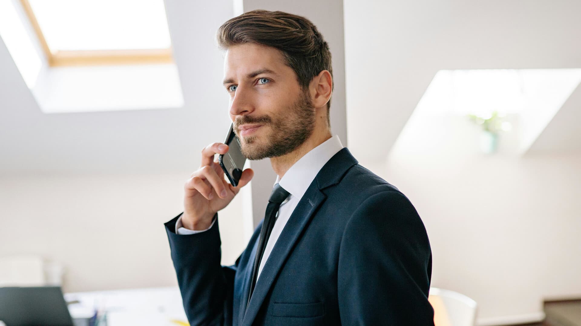 Man on a phone call