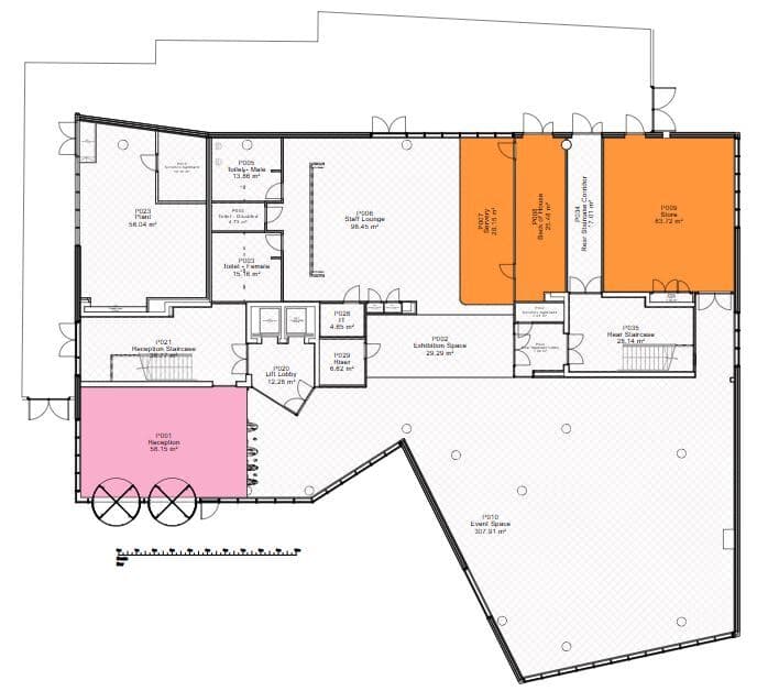 A building floorplan